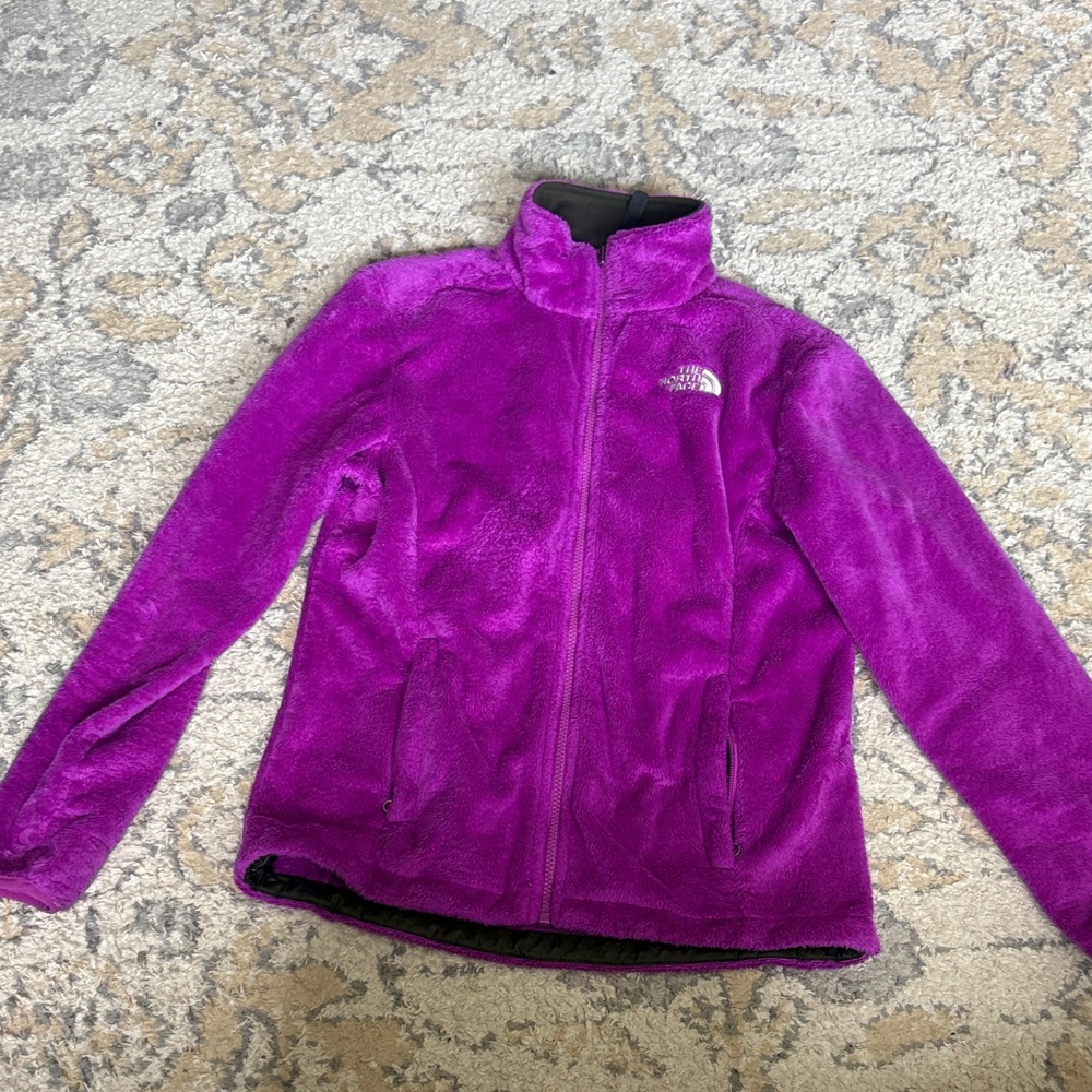 The North Face Vibrant Purple Plush Full-Zip Fleece Jacket